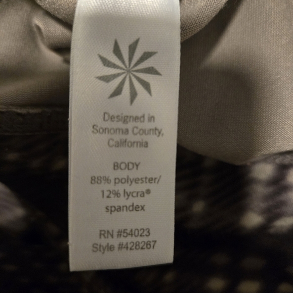 Athleta Plaidness Chaturanga Brown Capri Yoga Leggings Size Small - Picture 6 of 7